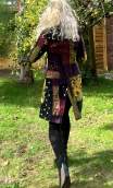 Manteau Natacha. Bohême. Unique piece. Size 36. Printed velvet coat