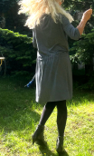 Robe Chelsea. Cravate gris