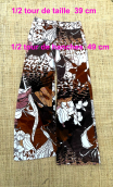 Pantalon Crimson. Marron. Taille 38. Coton marron stretch. Pat d'eph
