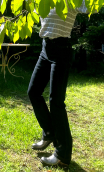 Pantalon Memphis. Denim bleu. Jean stretch, T38
