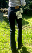 Pantalon Memphis. Denim bleu. Jean stretch, T38