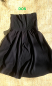  Jupe Jolie Madame. Taille elastique, ceinture jersey, jupon en biais