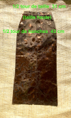 Jupe longue Nabucco. Petit 36. Droite, ajustée, imprimé kaki bronze or