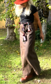 Ceinture tressée bouts de tissus, original, fait main, pièce unique