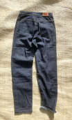 Pantalon Elvis. Denim twill blue black. Jean slim stretch