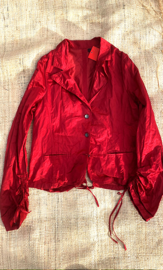 Veste Jeux interdits. Wintergloss Rouge, Tissu à mémoire de forme