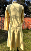 Veste Angie Pretty Woman jaune. Crêpe polyester viscose. Stretch