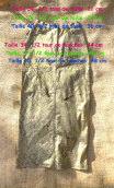  Jupe Barbara. Roadbook kaki, Longue, gabardine coton enduction or