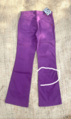 Pantalon Saxo. Violet. Taille 38. Jean 5-poches, coton stretch, droit