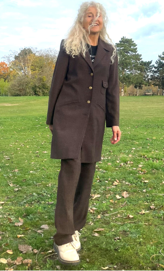 Redingote Humphrey. Caviar marron, demi-saison, fabrication française