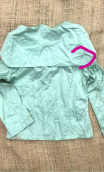Veste Picolo Teatro. Girly vert d'eau. Tissu mémoire de forme. Elégant