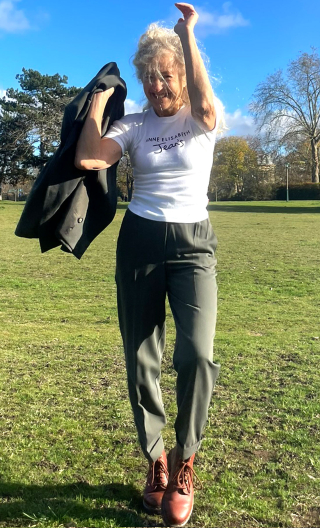 Pantalon Boy friend. Kaki. Costume, fabrication française