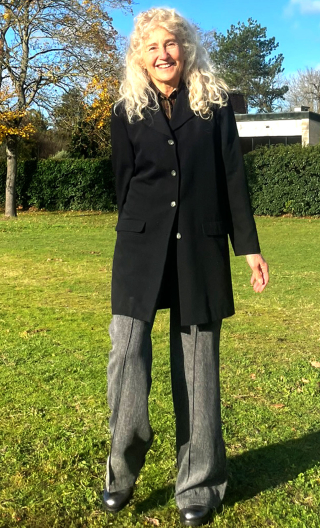 Redingote noire, demi-saison, manteau droit, fabrication française