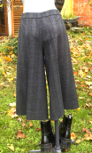 Jupe culotte. Prince de Galles gris. Fabrication française