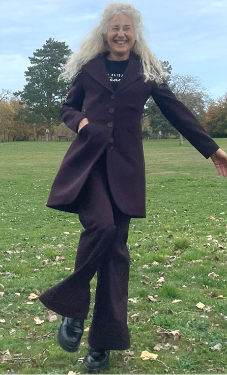  Redingote La Tsarine Aubergine , demi-saison, fabrication française