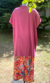 Kimono Indira. Merveilleuses Framboise. Veste non doublée hippy chic