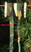 Biais army, imprimé camouflage, mercerie