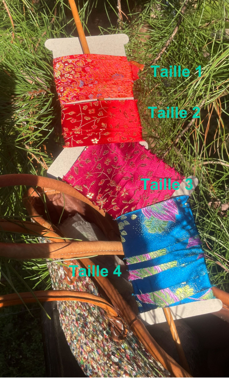 Galons Soleil levant, rubans rouge rose bleu fantaisie, mercerie