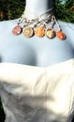 Colliers terre cuite, bijou fantaisie