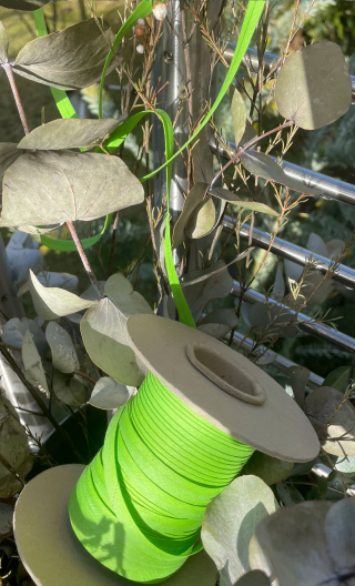 Biais coton 11 mm. Laitue, vert pomme mercerie