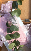  Dentelle 4 cm. Rose pâle, mercerie, lingerie, décorations