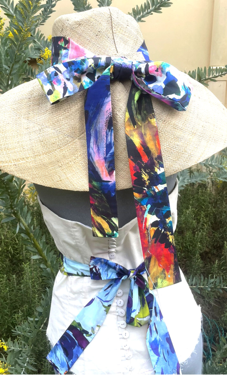 Ceintures Starlettes. Tissu coton imprimé