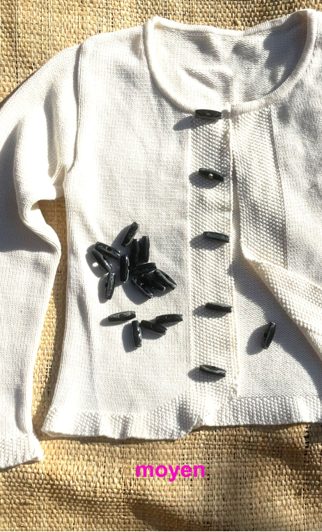 Bûche dufflecoat. Petite, mercerie