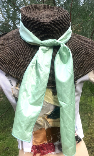 Ceinture Calypso. Vert d'eau. Bande tissu à mémoire de forme