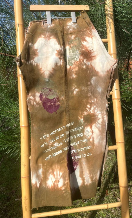 Etudes pantalon. Autum Leaves sable, mercerie