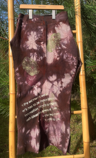 Etudes pantalon. Autum Leaves choco, mercerie