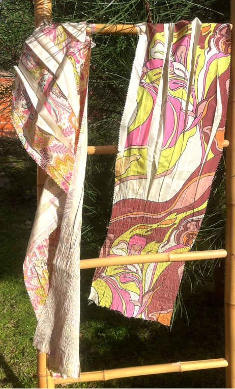 Coup de cadre. Duo Années 30. Textile, mercerie