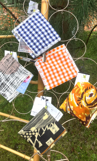 Pochette Lala. Quintet. Petite trousse imprimée zippée