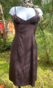  Robe Bain de soleil choco. Bretelles, viscose, très ajustée