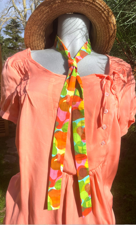 Ceinture tissu coton imprimé. Camouflage