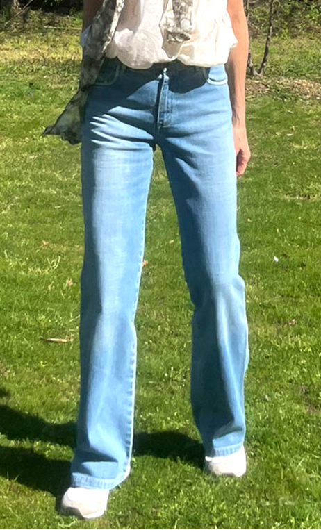 Pantalon Saxo. Denim Ring bleach, basique. Jean, droit, taille 36