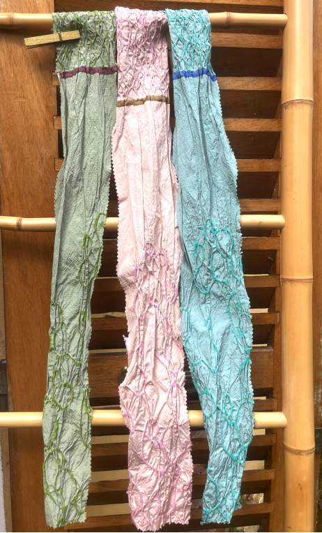  Swatch. Trio pastel. Tissu, mercerie