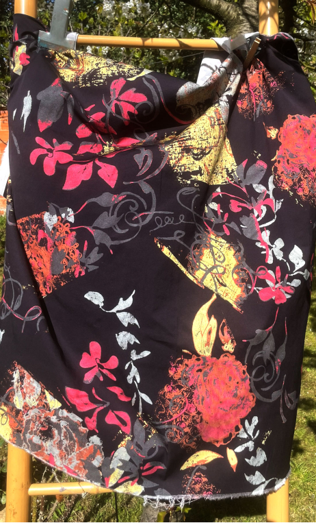 Coupon. Underground Tissu stretch Imprimé, couture