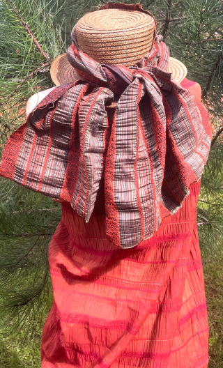 Coupon. Jacquard bayadère smoké . Textile, couture