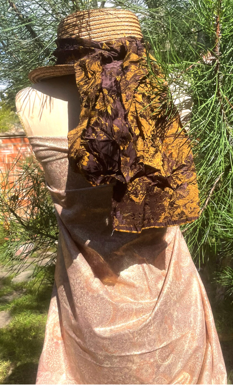 Coupon. Jacquard Passiflore. Textile, couture