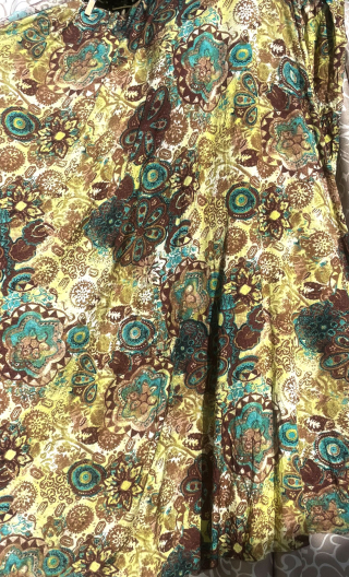 Coupon. Jersey Ibiza. Viscose imprimée, couture