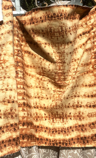 Swatch. Touareg. Tissu gabardine imprimée, mercerie