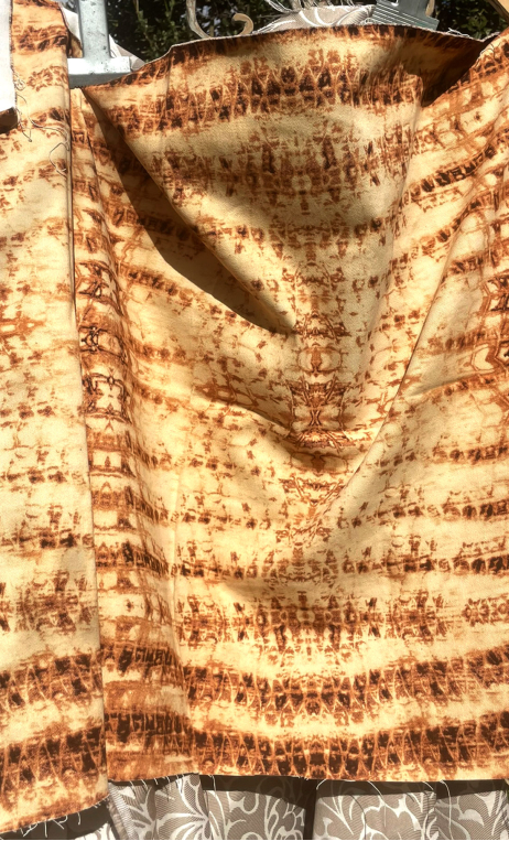 Swatch. Touareg. Tissu gabardine imprimée, mercerie