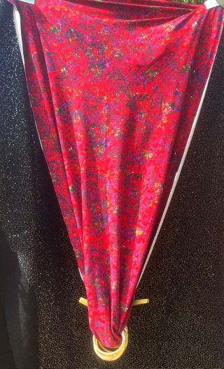 Swatch. Jersey rouge passion. Tissu, mercerie