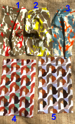 Swatch. Quintet sur rabane. Tissu, mercerie