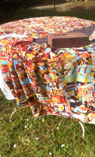 Swatch. Quatuor Fête foraine. Tissu viscose, mercerie