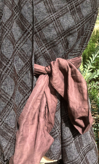 Volant Atlantide choco, décoration textile 