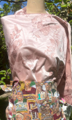 Chute de production. Satin rose ancien - 1