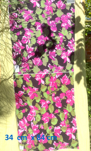 Swatch. Duo intégral. Fleurs fuchsia fond noir - 1