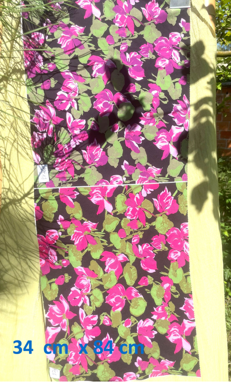 Swatch. Duo intégral. Fleurs fuchsia fond noir - 1