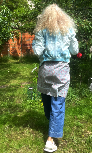 V Blouson Gelati. Tie and dye azur - 8